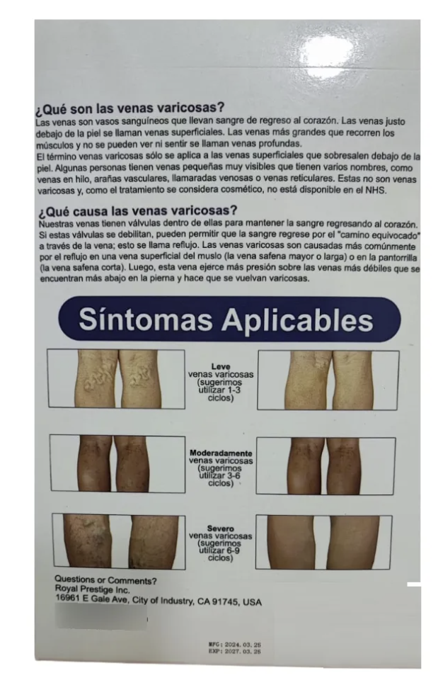Parche Para Varices Tratamiento De Venas - Imagen 3