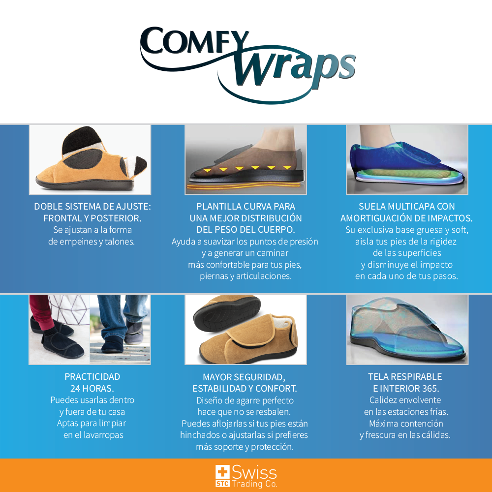 Comfy Wraps Pantuflas Ajustables - Imagen 14