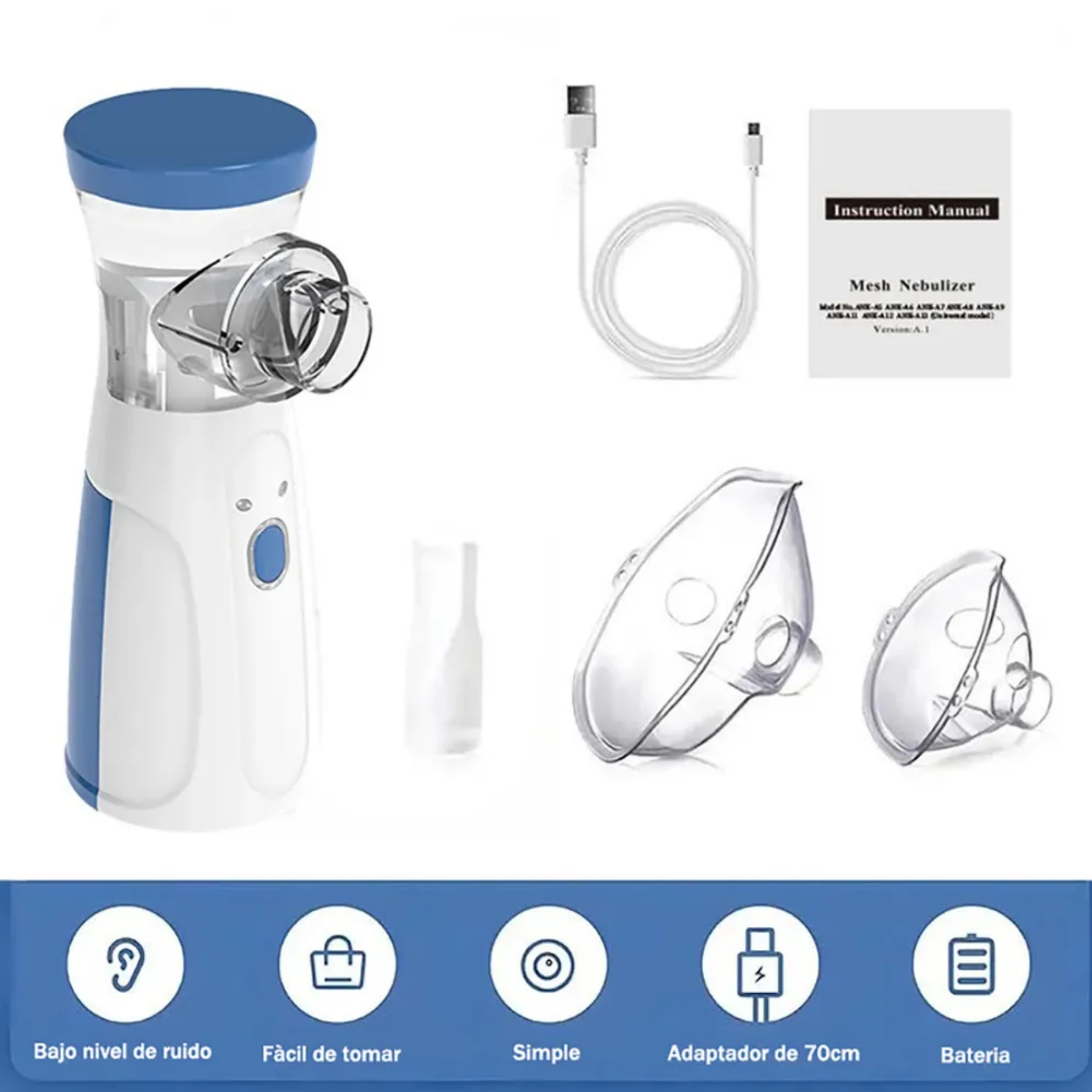 Nebulizador Portátil Para Niños Adultos - Imagen 4