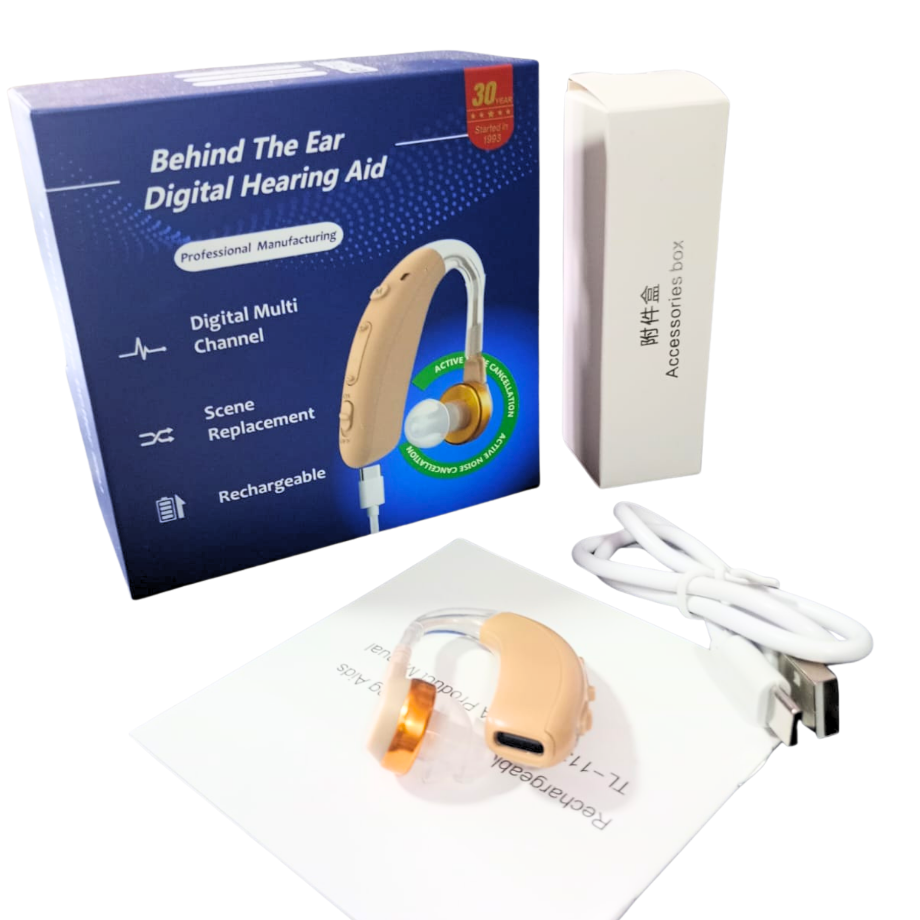 Audífono para Sordera Recargable USB-C - Imagen 5